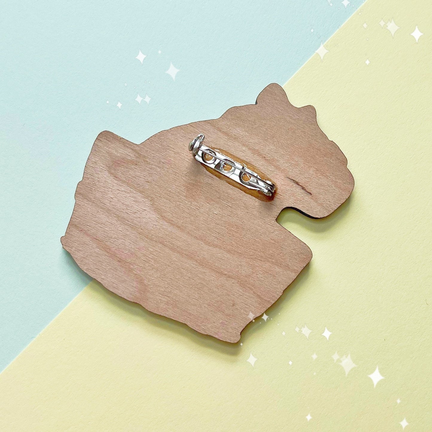 Bathing Capybara | Wooden Pin