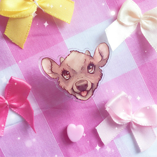 Little Brown Cow | Acrylic Pin