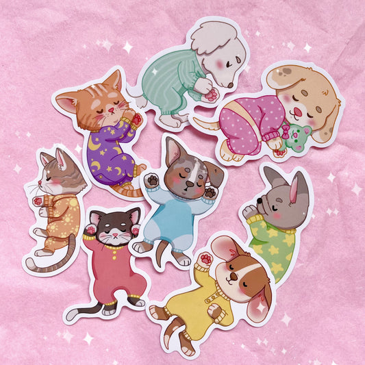 Sleepy Babies 8pc Vinyl Sticker Pack