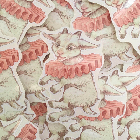 Gilbert the Baby Goat | Vinyl Sticker