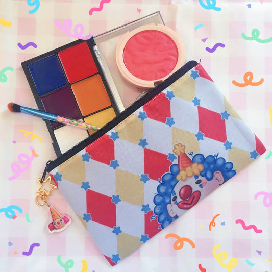 Clown Makeup Bag Circus Design Cosmetics Pouches
