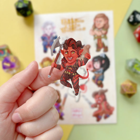 BG3 Characters | Vinyl Sticker Sheet