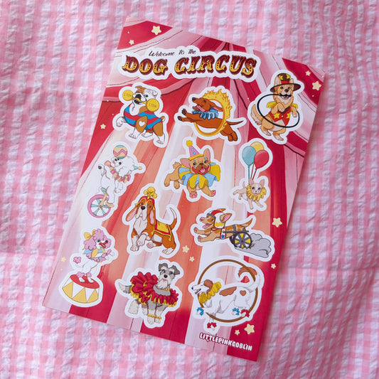 Dog Circus | Vinyl Sticker Sheet
