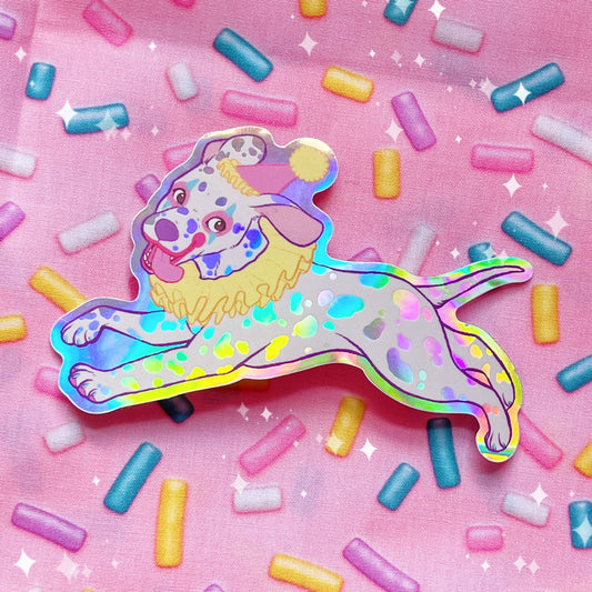Jojo the Dalmatian | Holographic Vinyl Sticker