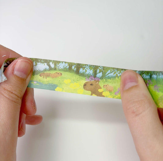 Capybara Paradise 20mm Washi Tape