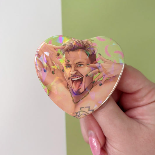 Käärijä Euro-Tour Fan Art | Holographic Badge