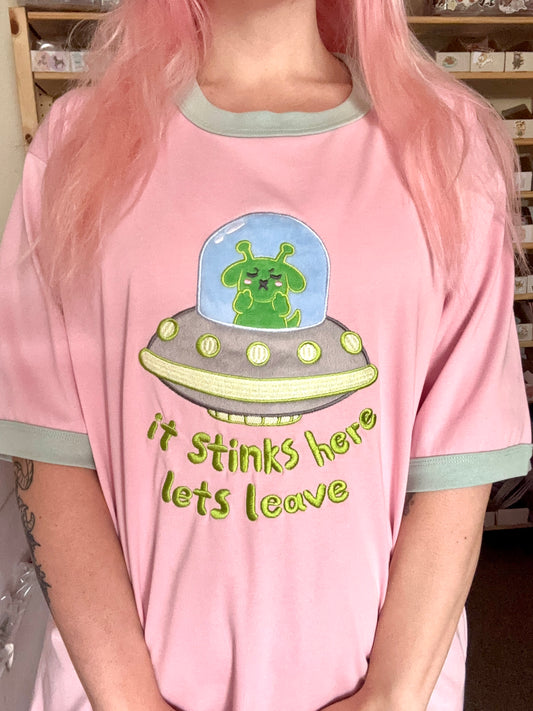 PRE-ORDER Zorpling 'It Stinks Here Lets Leave' T-Shirt
