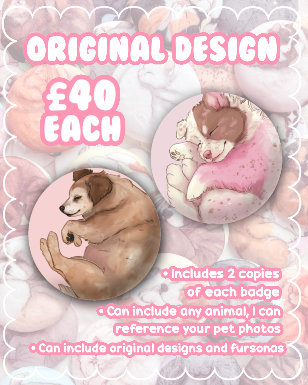 Custom Paws & Dreams Plush Pin