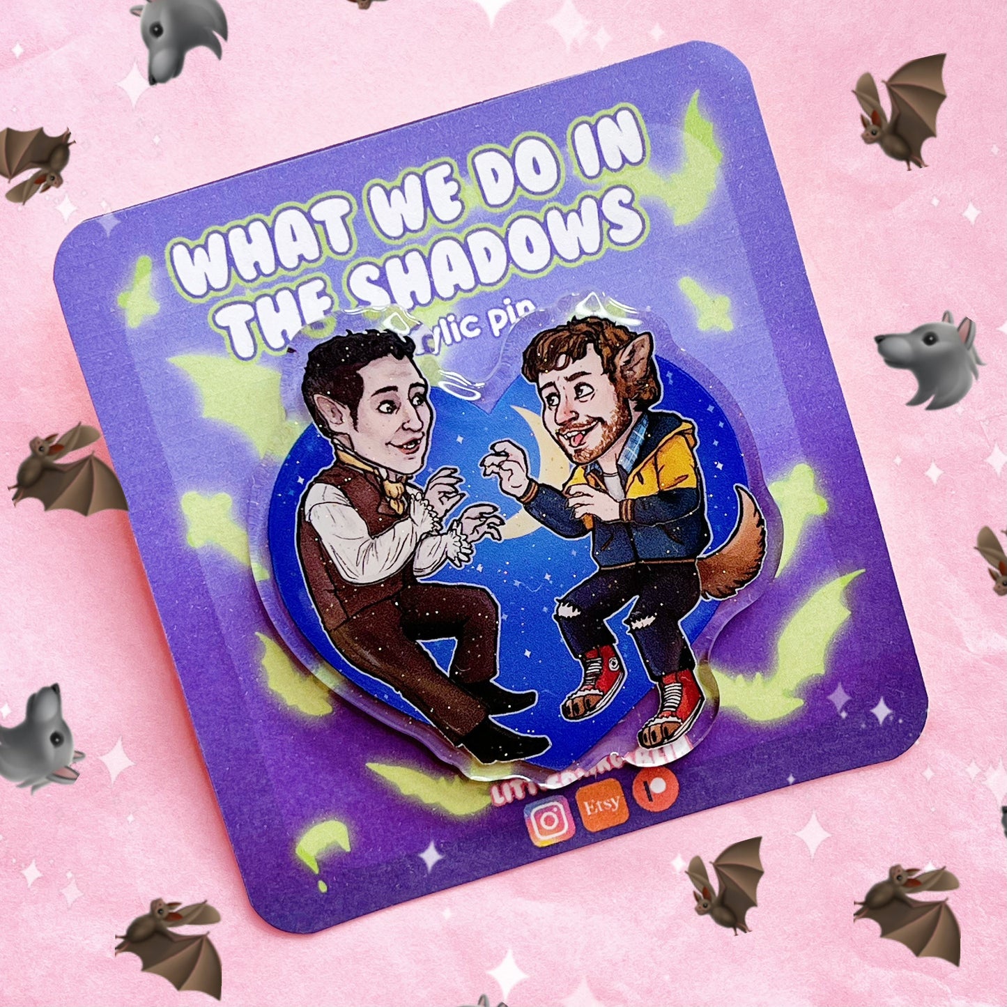 WWDITS Viago and Anton Acrylic Pin and Keychain
