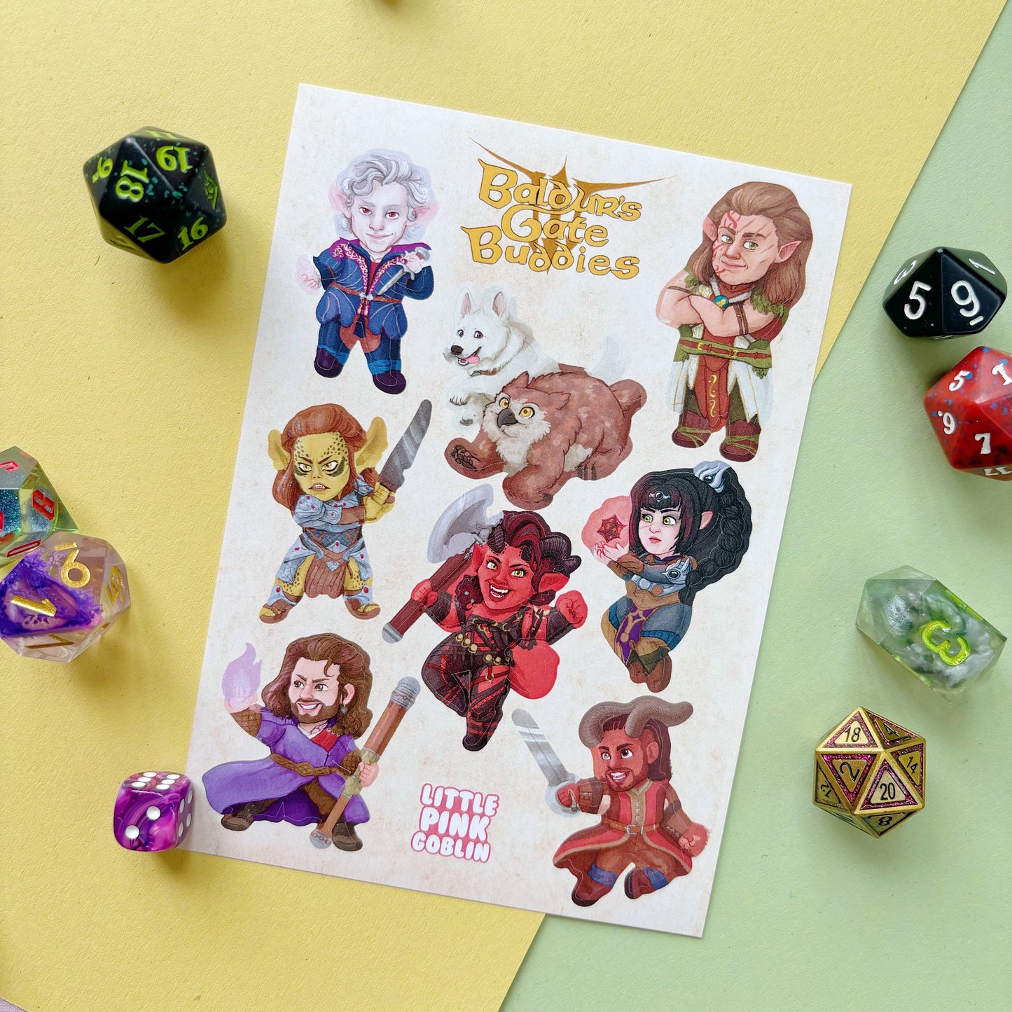 BG3 Characters | Vinyl Sticker Sheet