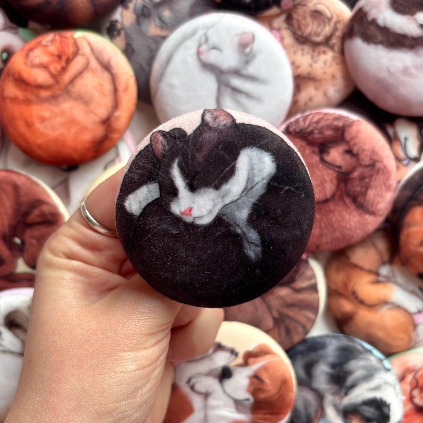 Paws & Dreams Plush Pin | Tuxedo Cat