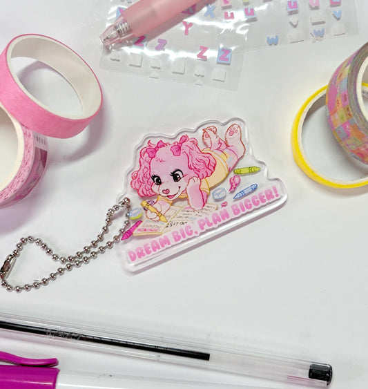 Acrylic Washi Cutter Charm Planuary Stationary Cute Keychain Pencil Case Charm