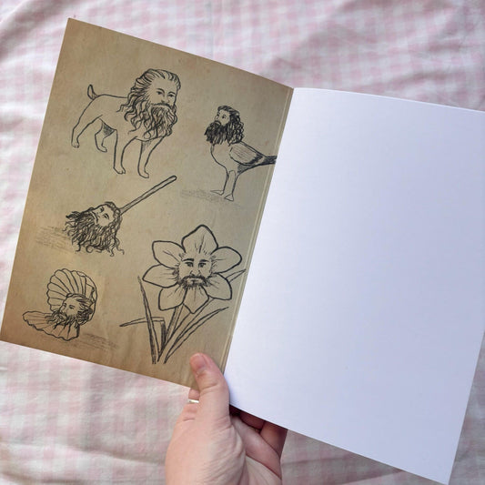 Gay Pirates Lucius and Izzy Hands 18+ Sketchbook A5 White Paper Notebook