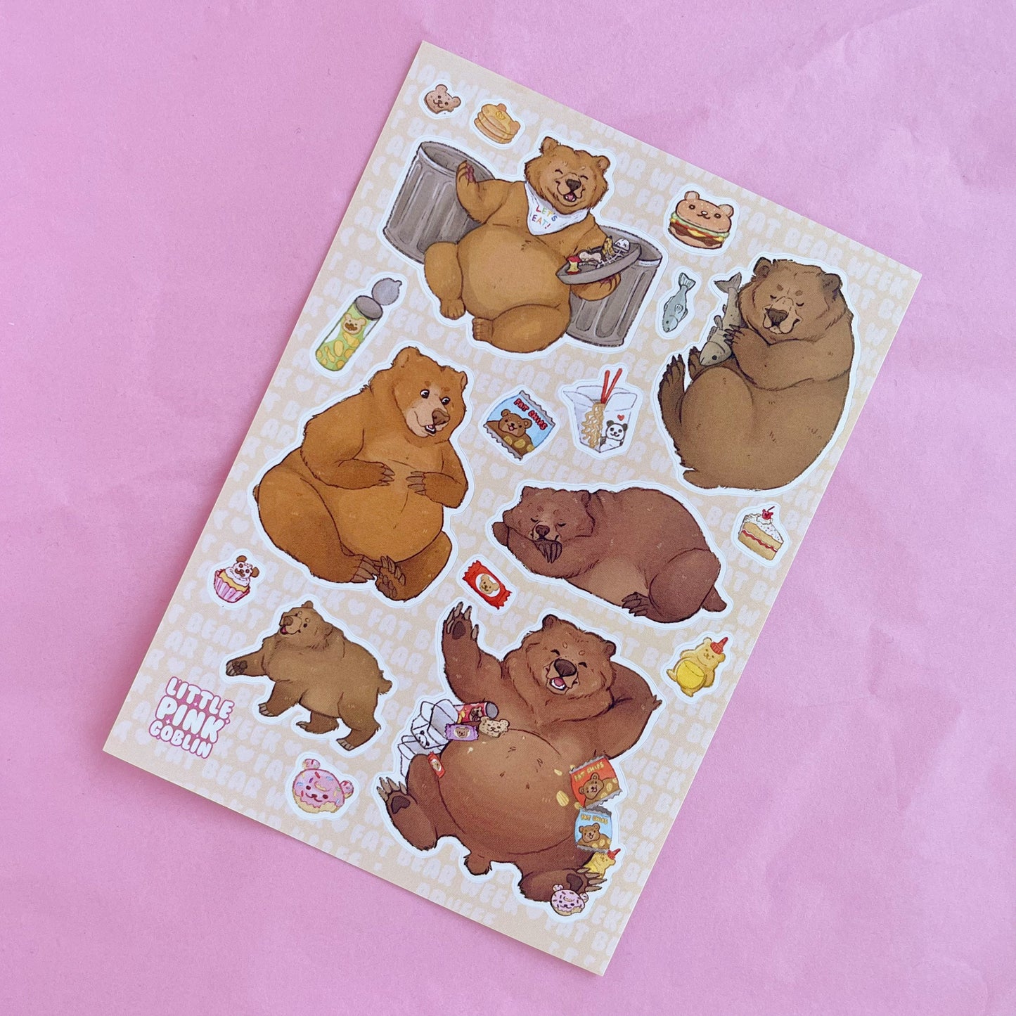 Fat Bear Season | Vinyl Sticker Sheet