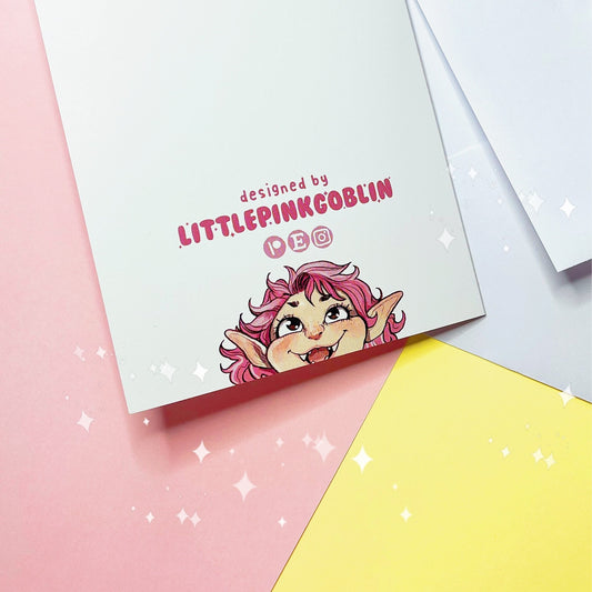 Raccoon ‘To Me, You Are Trash’ Valentines | Greetings Card with White Envelope