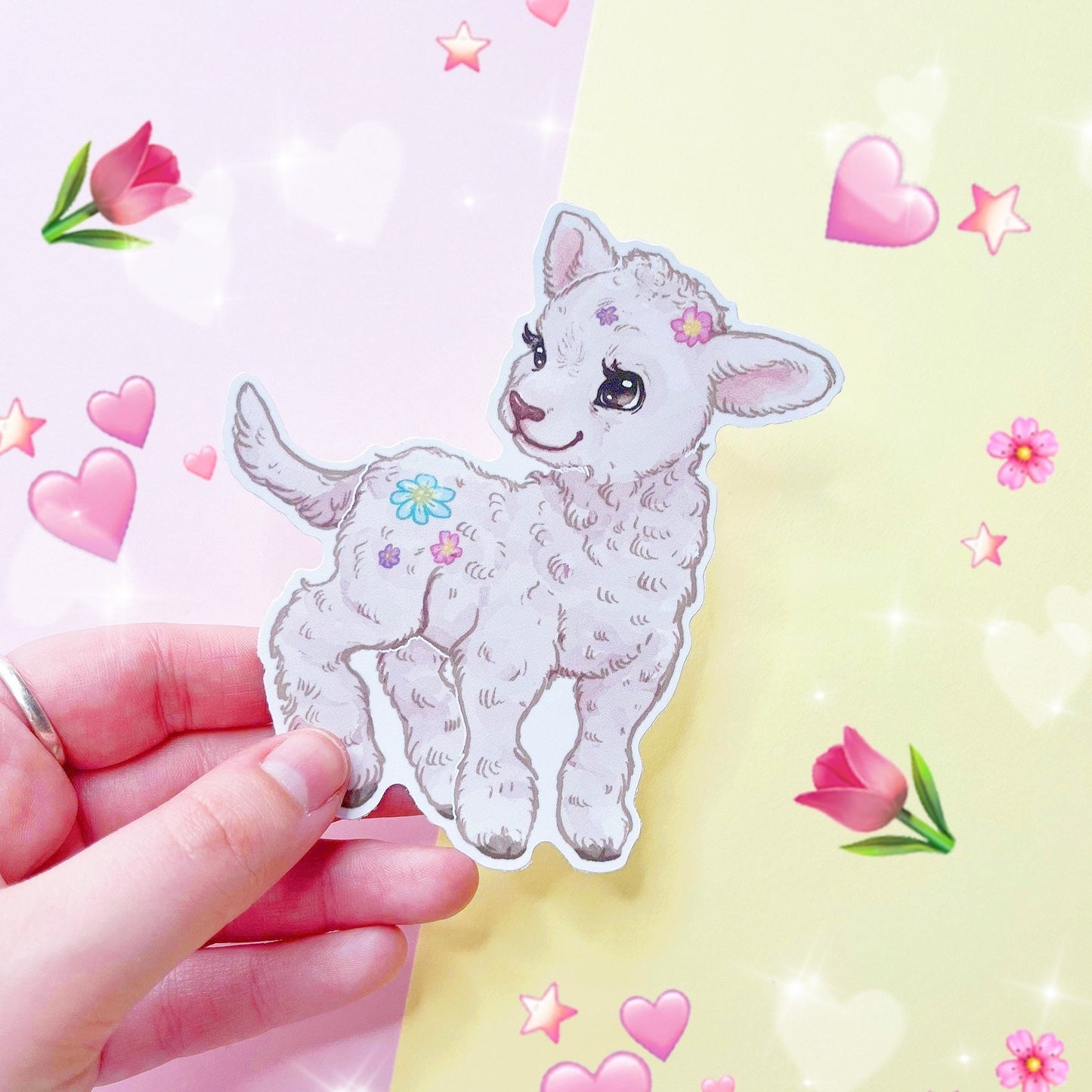 Little Spring Lamb | Vinyl Sticker