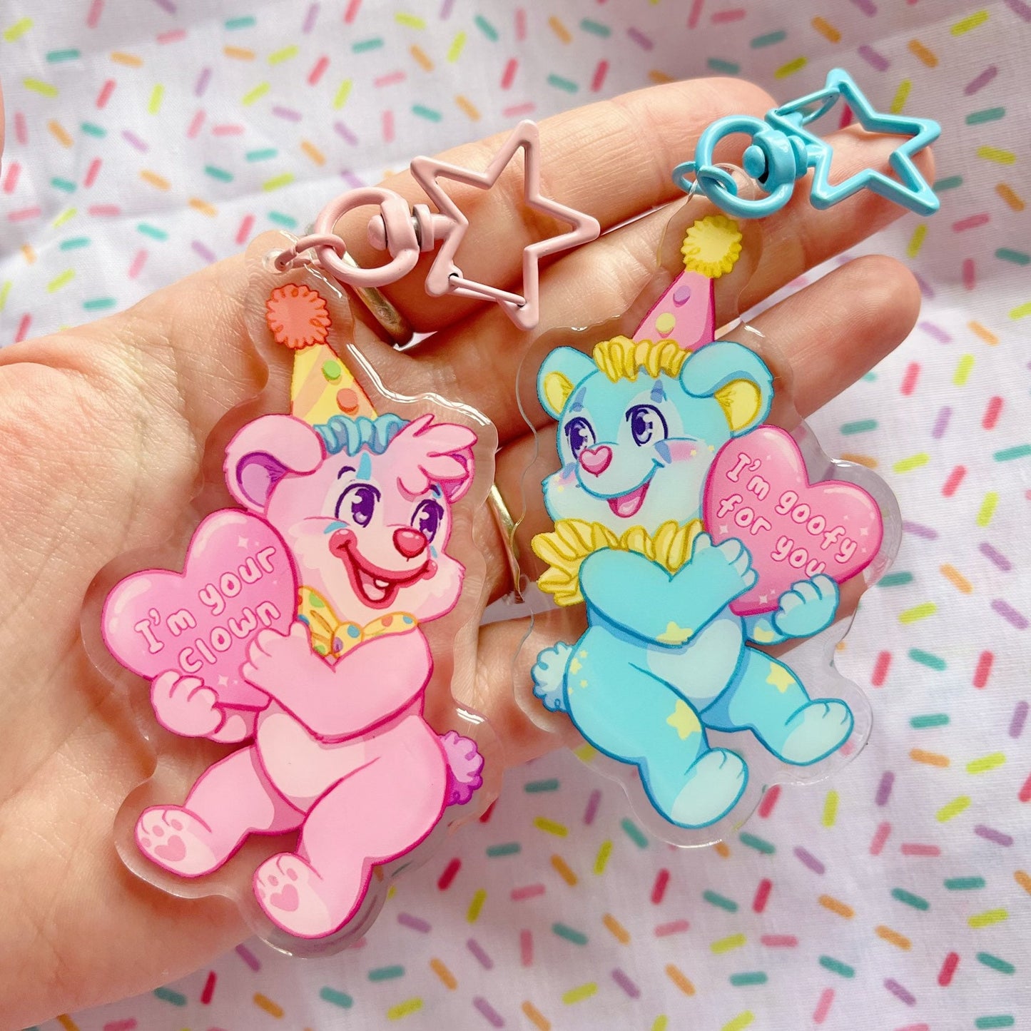 Little Clowns BFF Keychains Clowncore Bears
