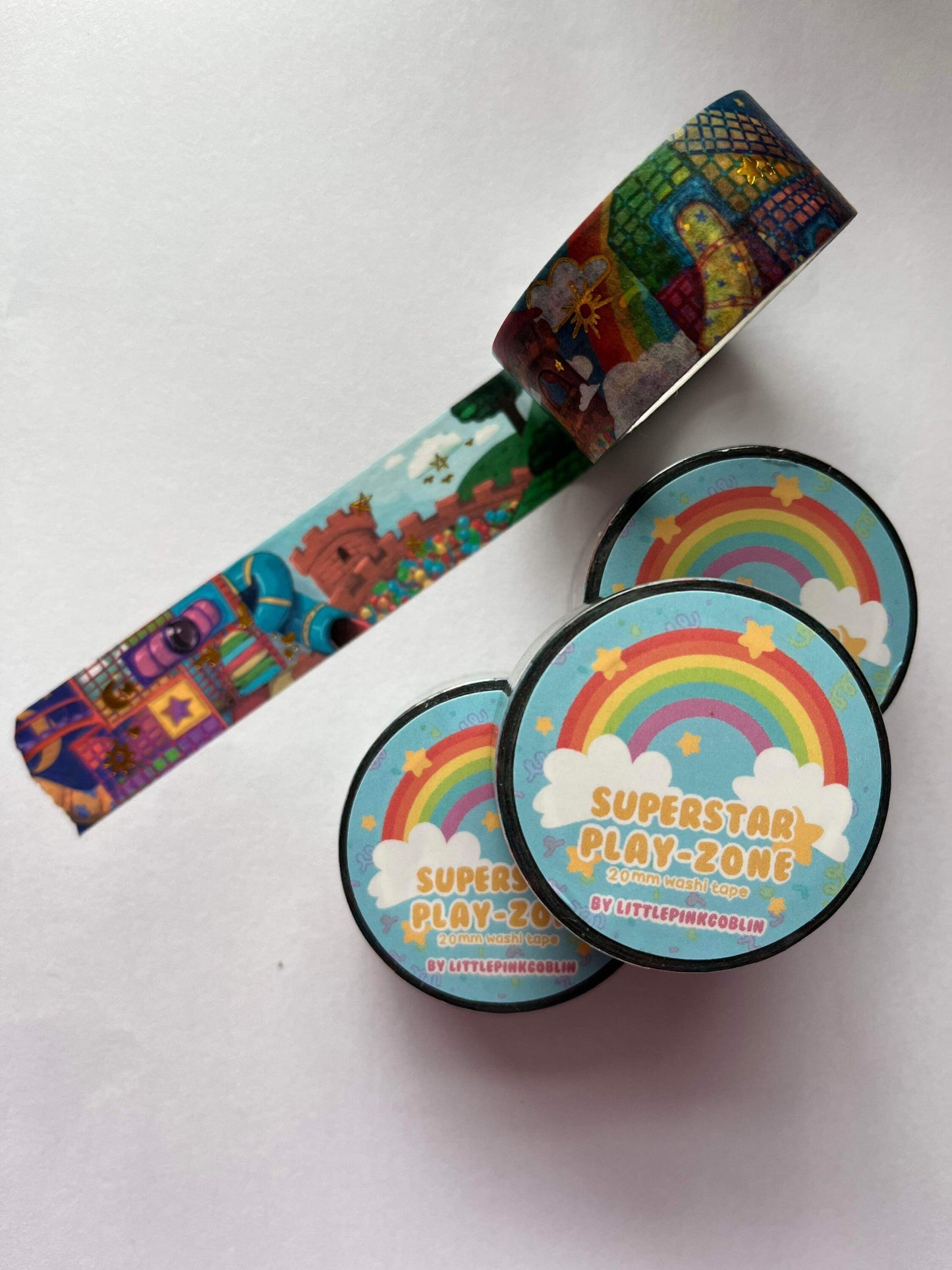SuperStar Play Zone Washi Tape 20mm x 20m Soft Play Illustration Design