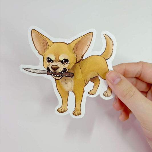 Small But Feisty Chihuahua | Vinyl Sticker