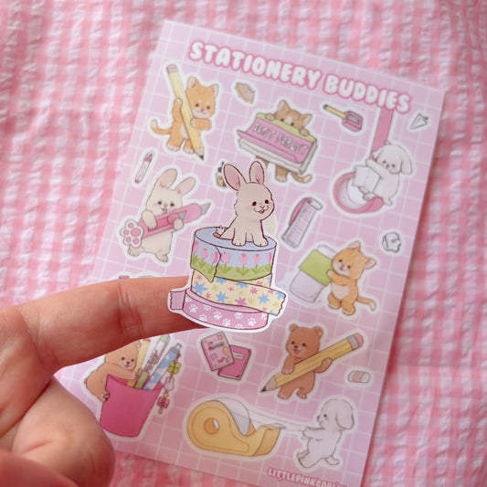 Stationery Buddies | Vinyl Sticker Sheet