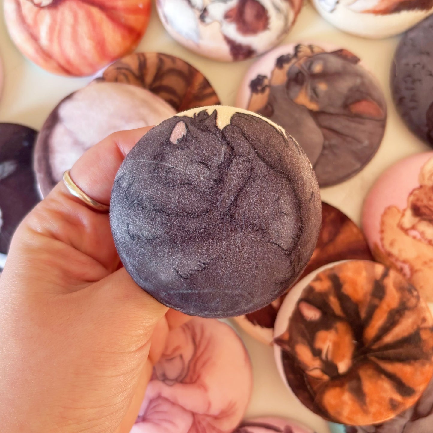 Paws & Dreams Plush Pin | Black Cat