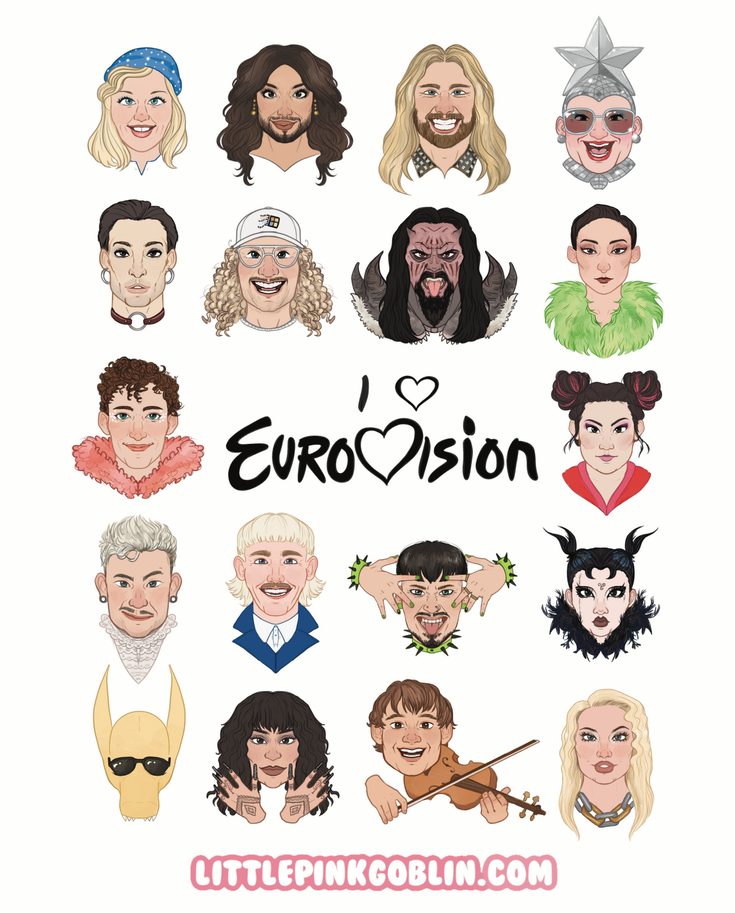 Eurovision Icons | SoftStyle Short Sleeved T-Shirt