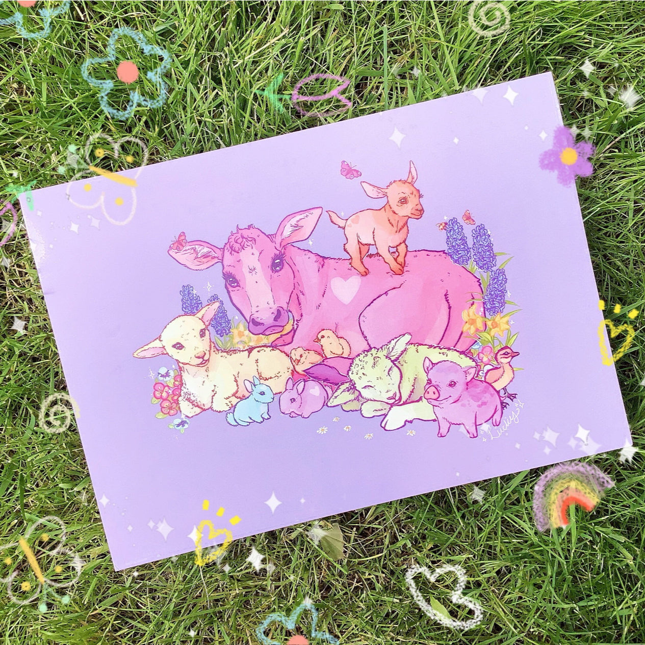 Spring Animals A4 Print