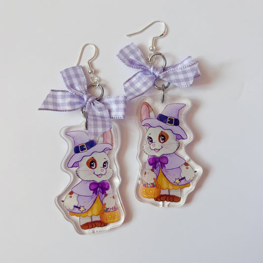 Trick or Treater Acrylic Charm Earrings