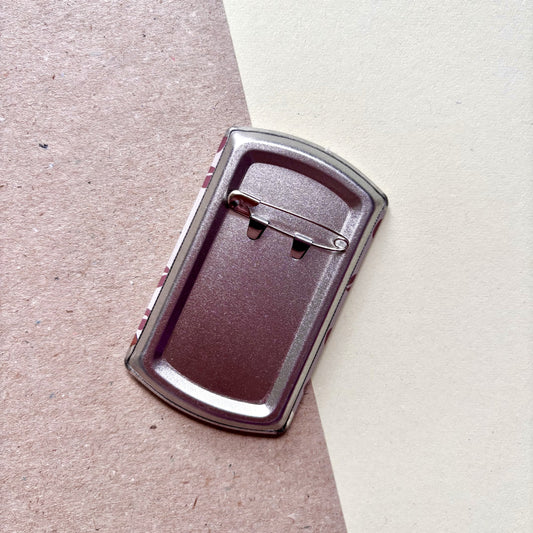 Espresso Macchiato Tinplate Can Badge