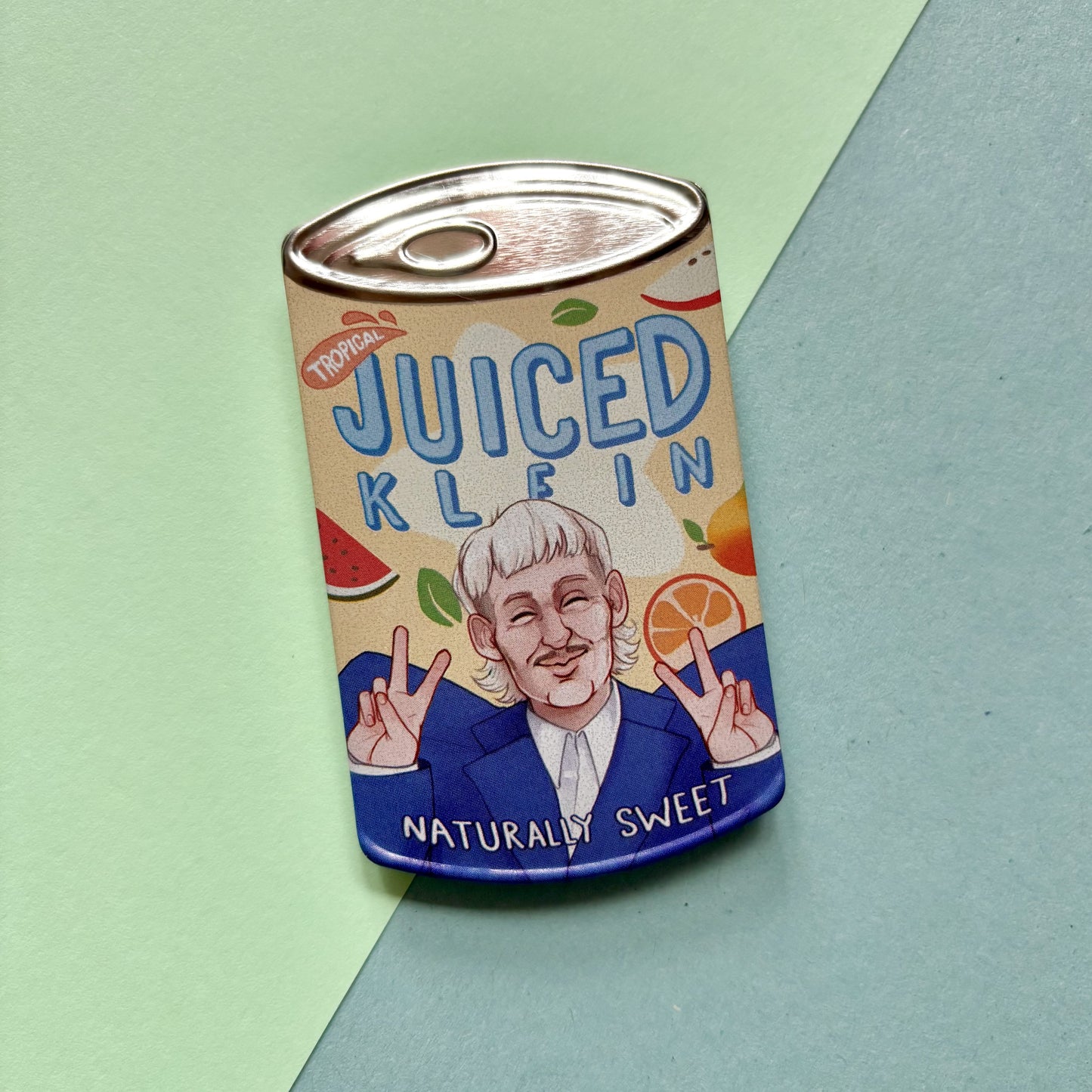 Joost 'Juiced' Klein Tinplate Can Badge