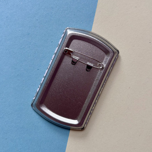 Monstrously Sugar-Free White Tinplate Can Badge