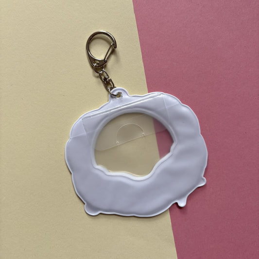 Puppy Bed PVC Bag Badge Holder Keychain