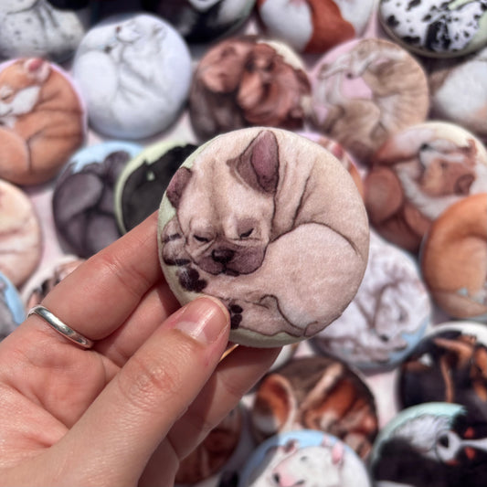 Paws & Dreams Plush Pin | French Bulldog