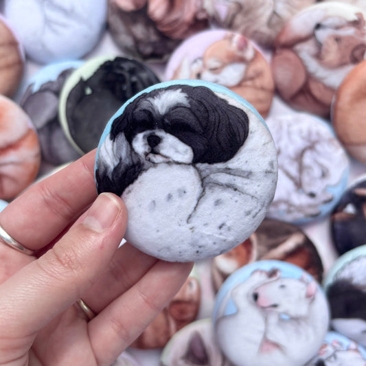 Paws & Dreams Plush Pin | Shih Tzu