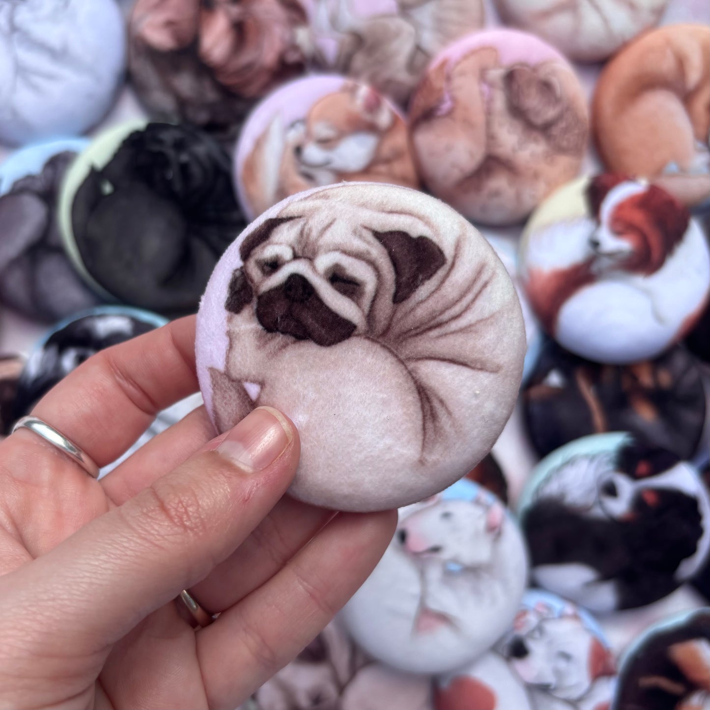 Paws & Dreams Plush Pin | Pug