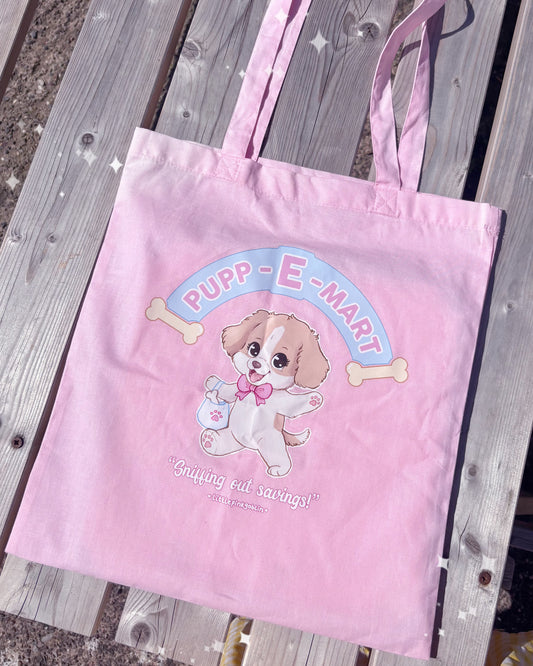Pupp-E-Mart Tote Bag