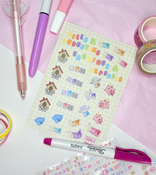 Money and Budgeting | Planner Stickers