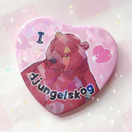 I ♡ Djungelskog | Holographic Badge