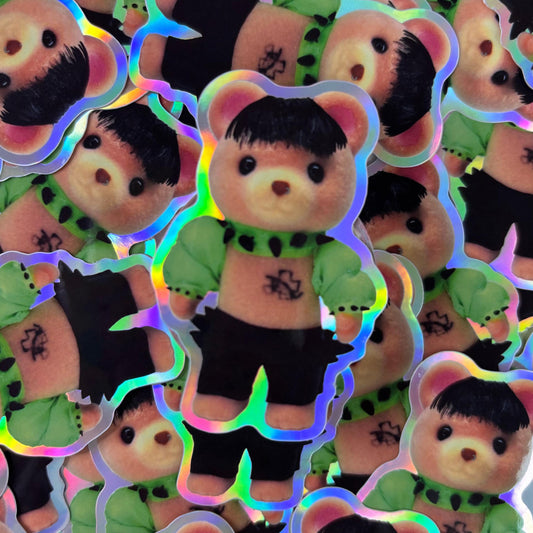 Käärijä Cha Cha Cha Custom Sylvanian Families Calico Critter Holographic Vinyl Sticker