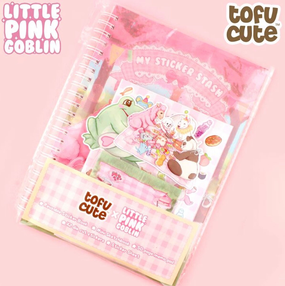 Tofu Cute x LittlePinkGoblin - Sakura Stationery Bundle