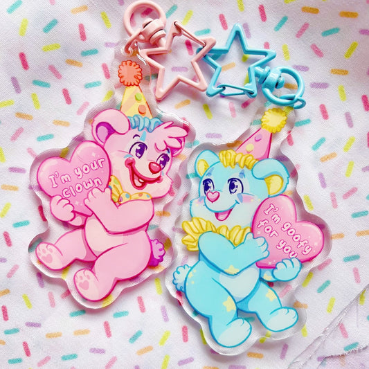 Little Clowns BFF Keychains Clowncore Bears