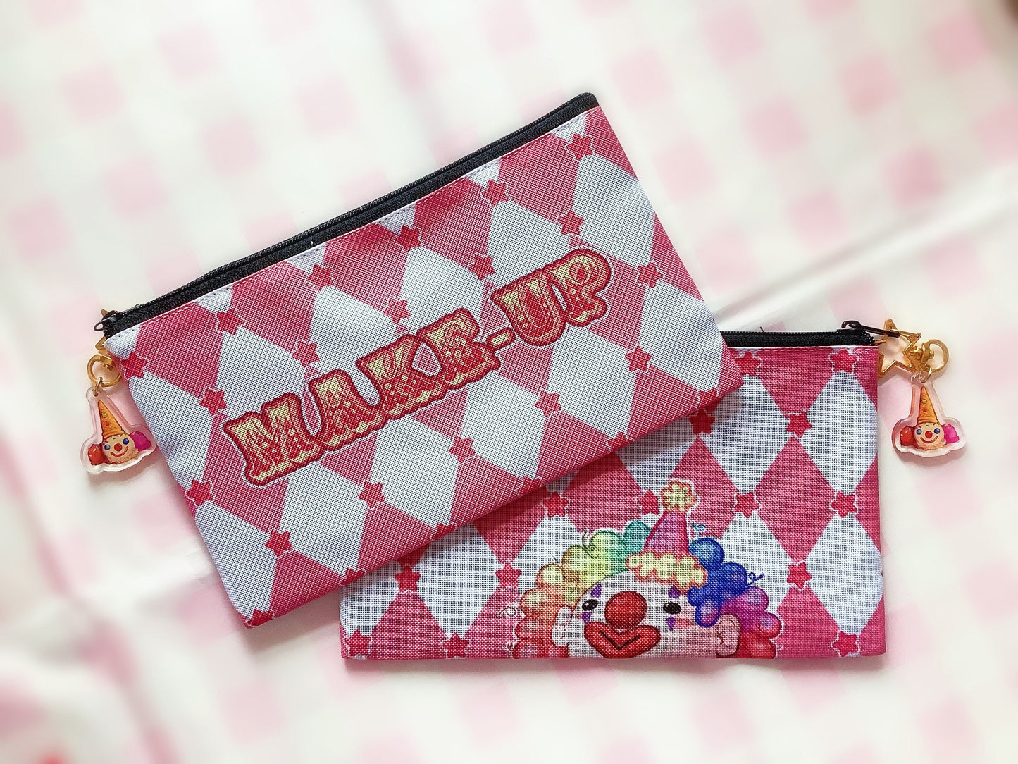 Clown Makeup Bag Circus Design Cosmetics Pouches