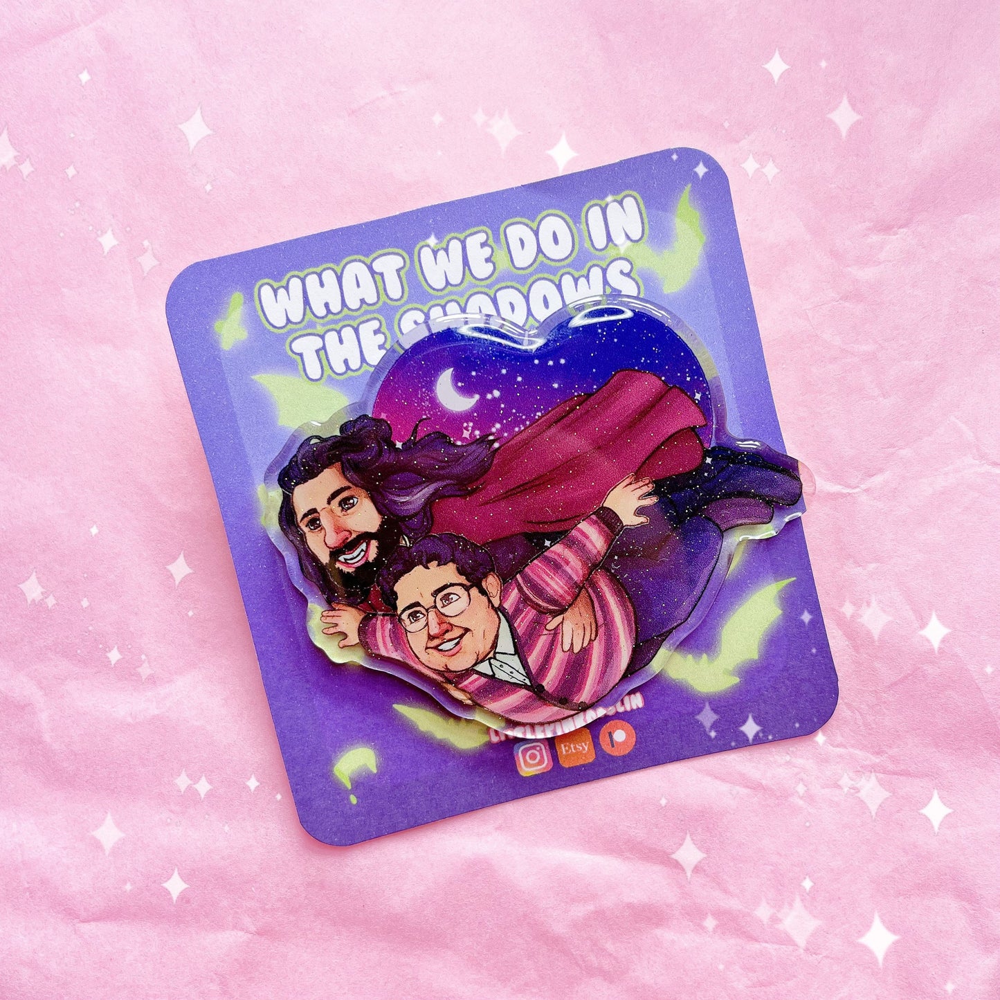 WWDITS Nandor and Guillermo Acrylic Pin and Keychain