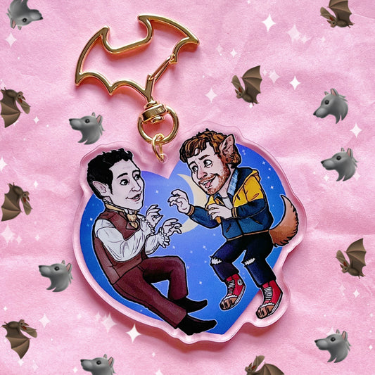 WWDITS Viago and Anton Acrylic Pin and Keychain