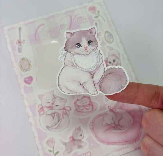 Coquette Kittens | Vinyl Sticker Sheet