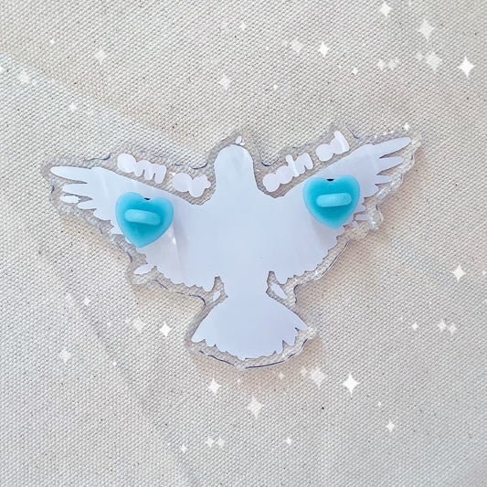 Be Nice To Me Pigeon | Acrylic Pin