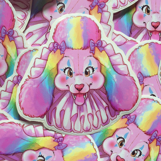 Pouffone the Rainbow Poodle | Vinyl Sticker