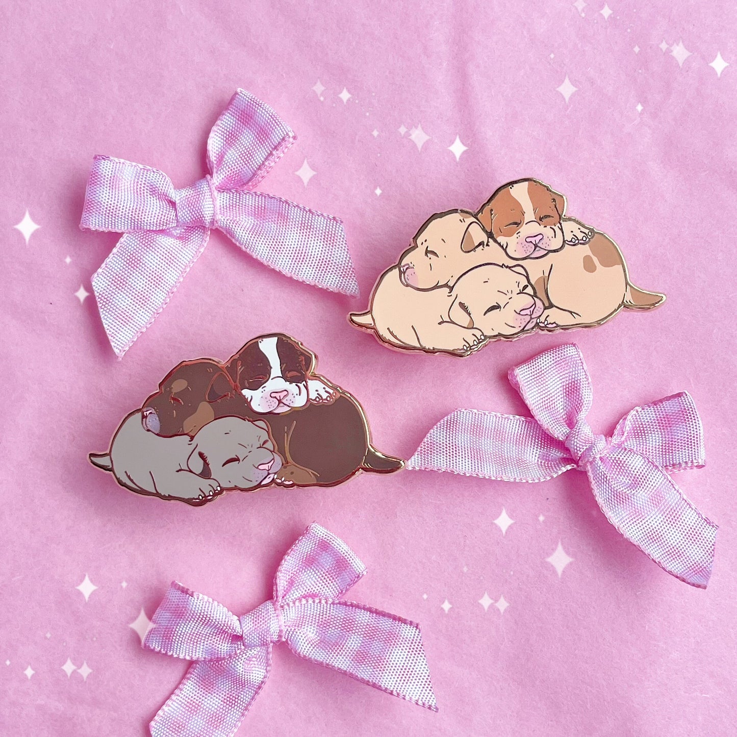 Puppy Pile Enamel Pin Newborn Babycore Pup Hard Enamel Lapel Pin
