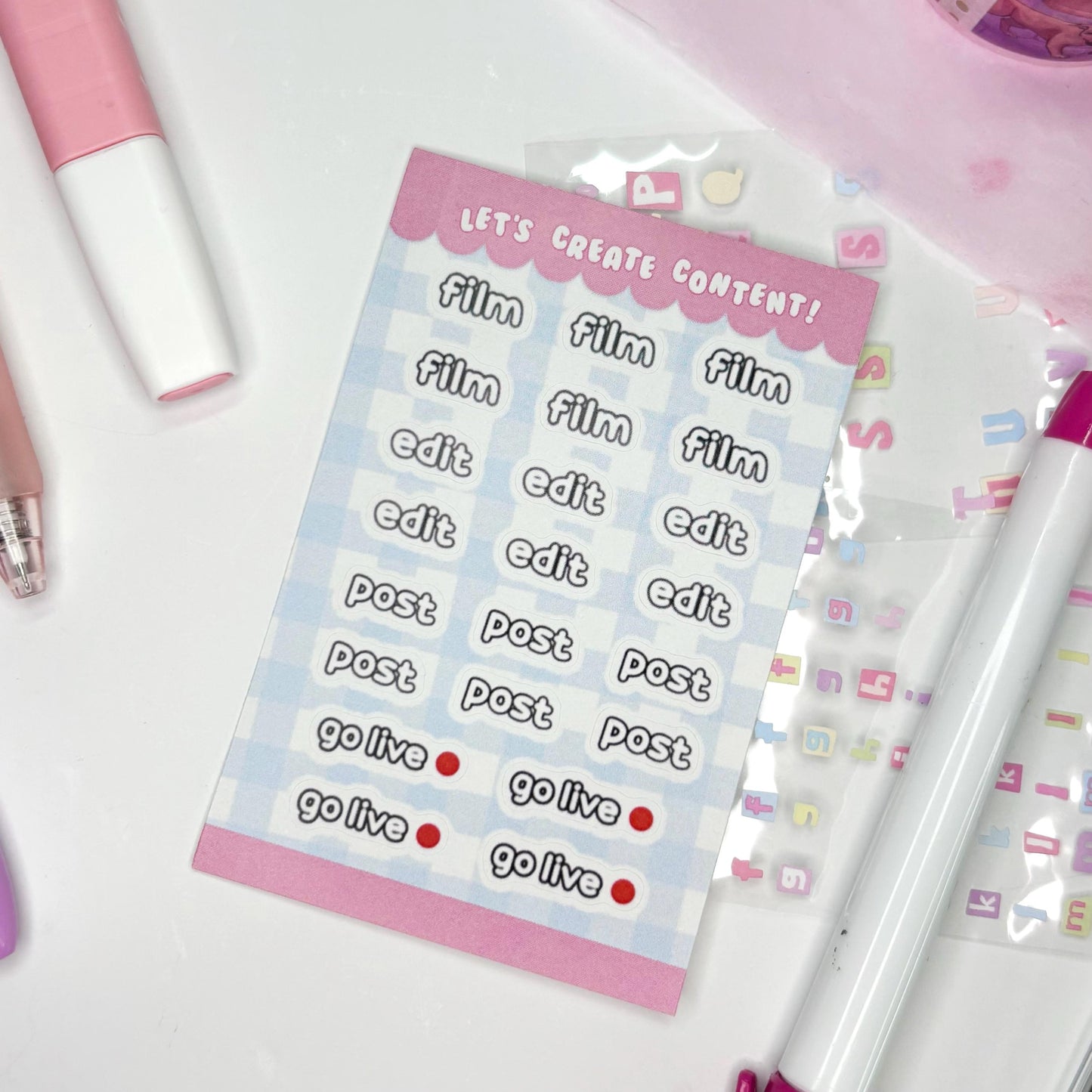 Content Creation | Planner Stickers