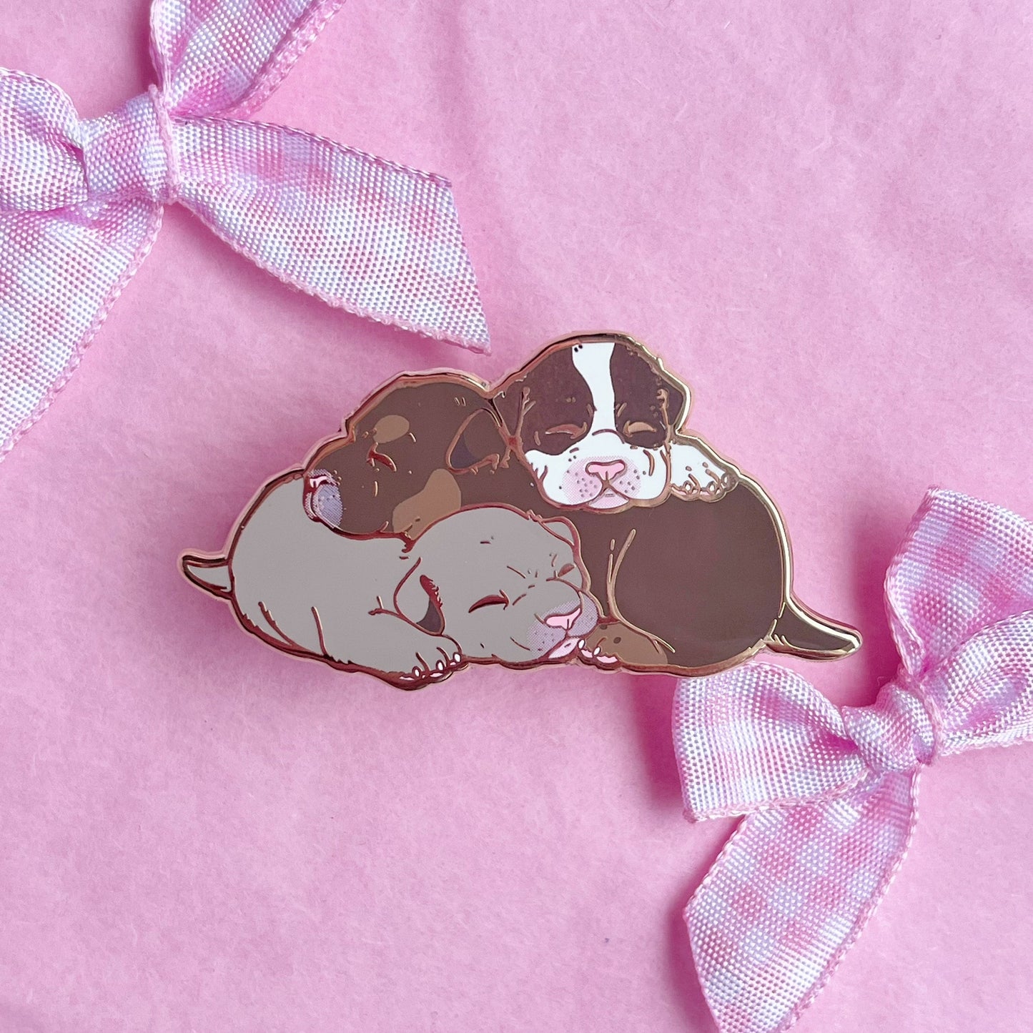 Puppy Pile Enamel Pin Newborn Babycore Pup Hard Enamel Lapel Pin